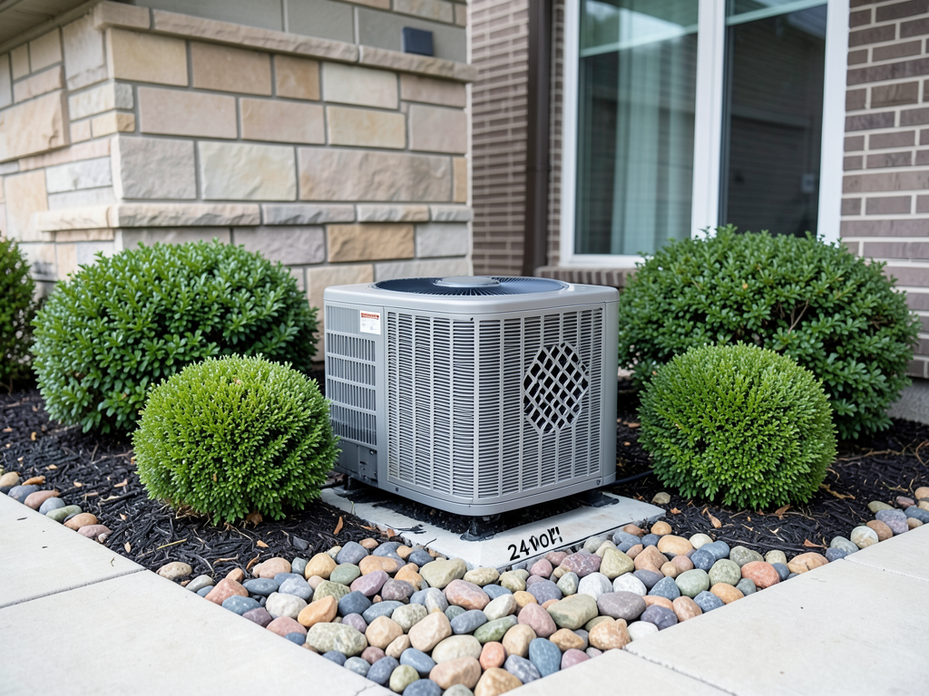 How to landscape around your outdoor ac unit witho